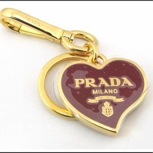 prada keychain heart